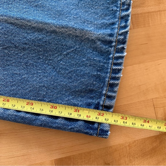 Vintage Levi's Jeans Big E Maroon Logo Tab High Rise Flare 60s 70s Size 23 x 32 - Picture 11 of 12